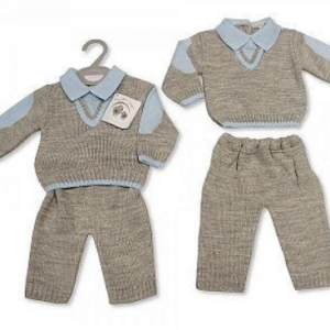 Set of 2 knitted pieces for babies babies Set of 2 knitted pieces for babies babies