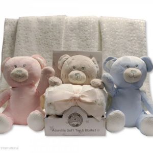Baby Bear Toy with Blanket in Box
