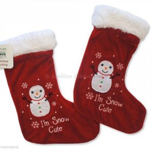 Baby Christmas Stocking - Snowman