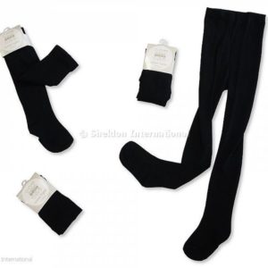 Baby Cotton Tights - Black