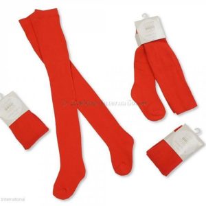 Baby Cotton Tights - Red Baby Cotton Tights - Red