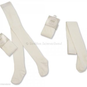 Baby Cotton Tights - Cream