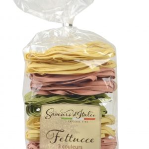 FETTUCCE 3 COLORS WITH EGGS (NATURE, SPINACH, TOMATO) FETTUCCE 3 COLORS WITH EGGS (NATURE, SPINACH, TOMATO)