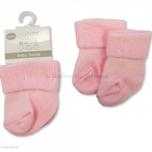 Baby Roll Over Socks - Pink