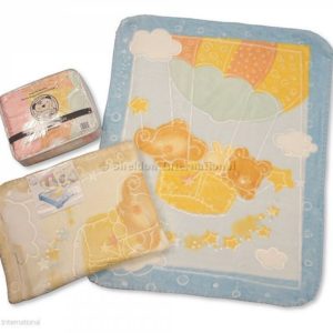 Baby Embossed Printed Mink Cot Blanket