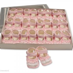 Baby Girls Sandal Booties with Lace Baby Girls Sandal Booties with Lace