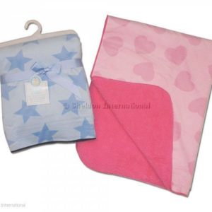 Baby Pram Blanket - Heart/Star