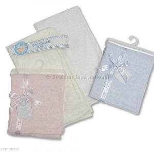 Baby Embossed Pram Blanket Baby Embossed Pram Blanket