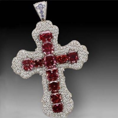 Cross Natural Red Diamonds