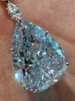 Diamond Pear Brilliant Fancy Blue