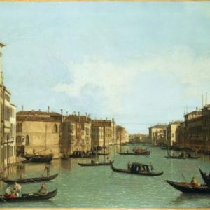 GRANDE CANAL: LOOKING NORTH-EAST FROM THE PALAZZO BALBI TO THE RIALTO BRIDGE 《GIOVANNI ANTONIO CANALETTO 1697-1768》