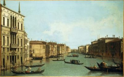 Grande canal: looking north-east from the palazzo balbi to the rialto bridge