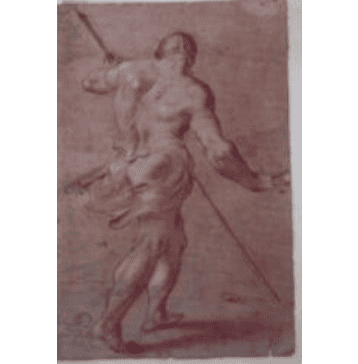Marching soldier, holding a spear - Raphael, Raffaello Santi