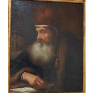 RABBI PORTRAIT IN PROFILE《REMBRANDT VAN RIJN 1606-1669》