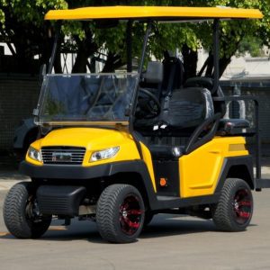 CE APPROVED 48V TROJAN BATTERY POWERED ELECTRIC GOLF CART YELLOW COLOUR