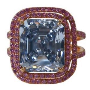 Emerald Cut Fancy Intense Blue