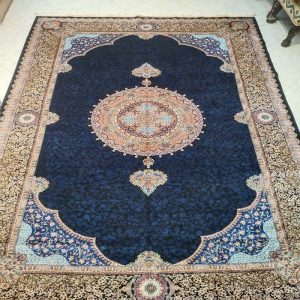 Blue Carpet with Beautiful Details