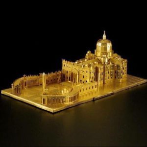 ST. PETER'S BASILICA IN ITALY IN GOLD